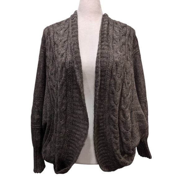 Vintage II Sisters Knit Lagenlook Cozy Lurex Shrug Sweater Medium - Picture 1 of 5